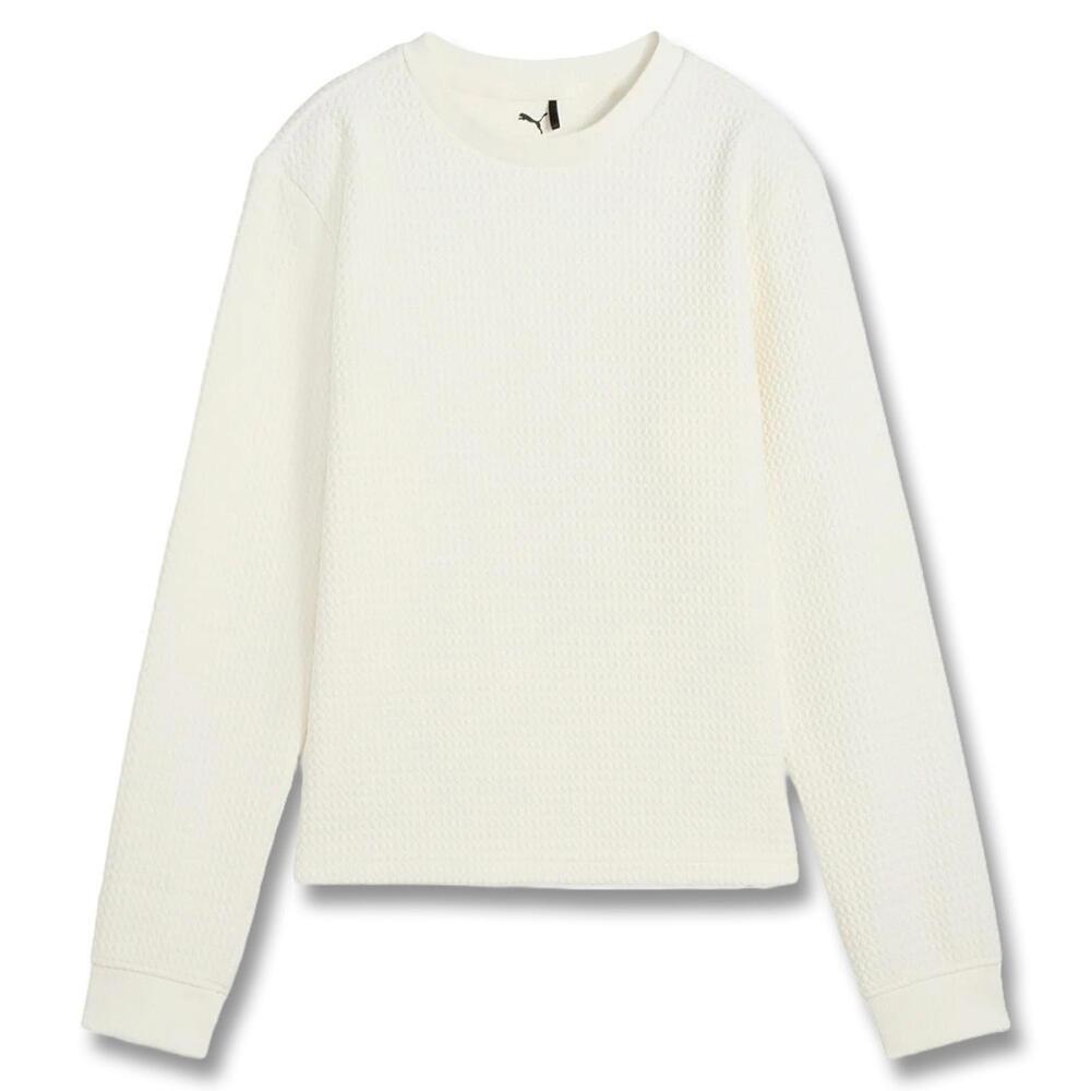 $80 NEW PUMA Women's XXL Boulder Crew Golf Sweater Warm White